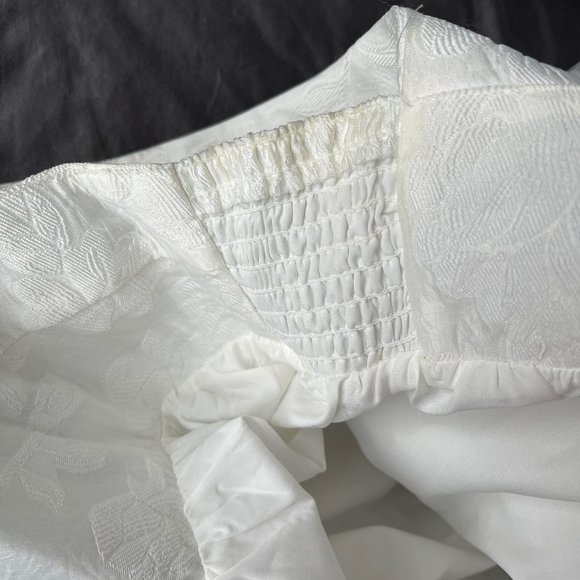 Amanda Uprichard Mitzi Floral Jacquard Dress - White S - Picture 10 of 12